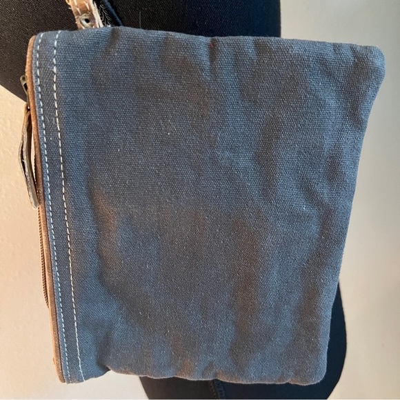 Myra Bag ADVENTURE BEGINS Distressed Pouch Wristlet Pouch Zip Pouch Clutch NEW - Picture 2 of 13